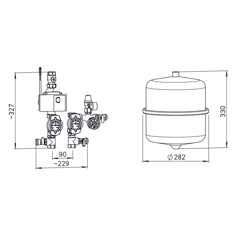 Helios SEWT-H Hydraulikmodul mit Sicherheitsbaugruppe, A-Gefäss und Steuerung... HELIOS-02566 4010184025665 (Abb. 2)