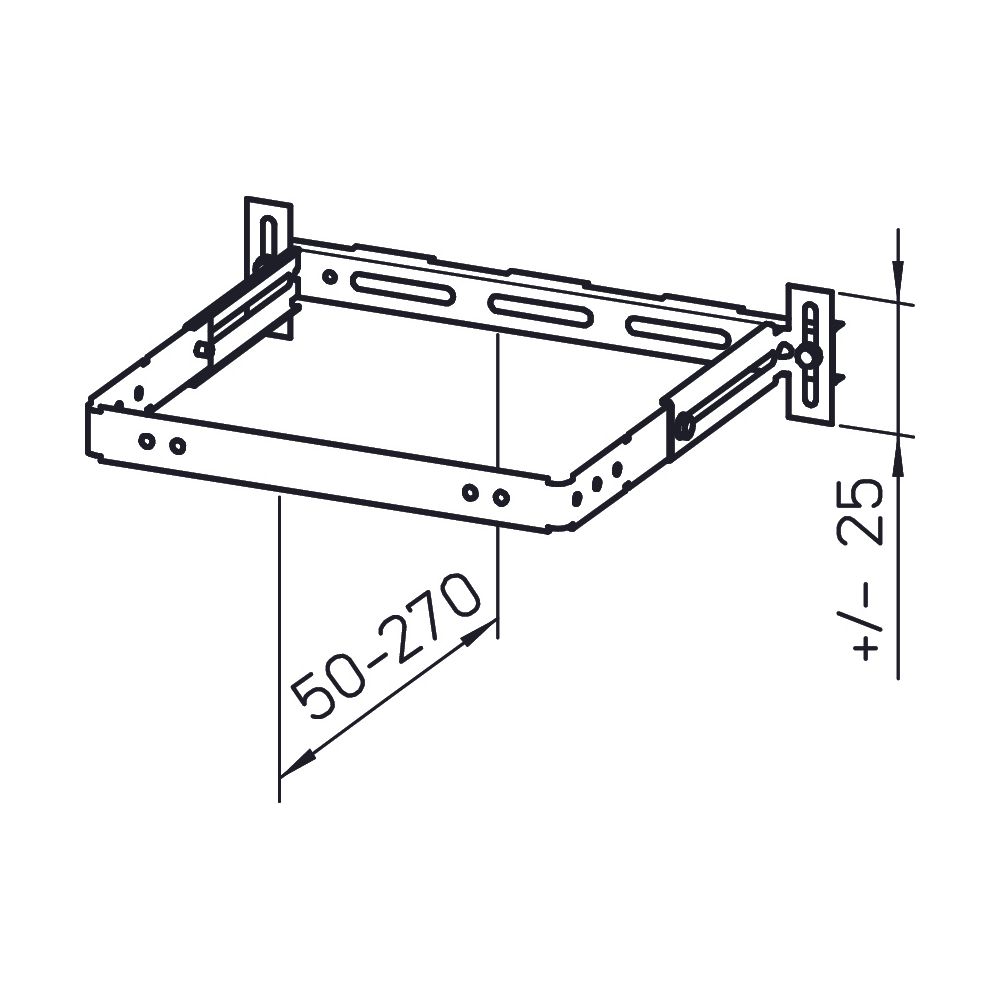 Helios ELS-MHU Universal-Montagehalter für Wand-, Decken-, Schachtmontage von UP-Gehäusen... HELIOS-08187 4010184081876 (Abb. 2)
