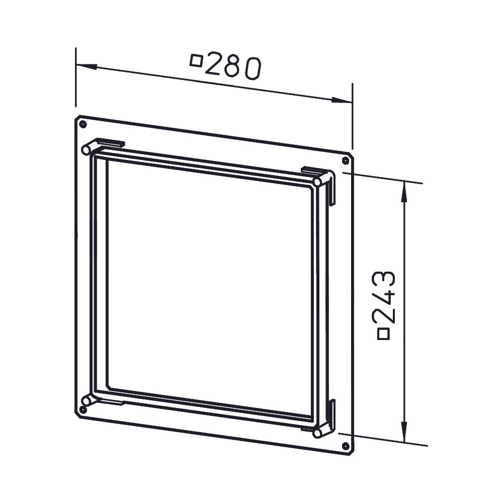 Helios ELS-VA Vorwandadapter zu raumseitigen UP-Gehäuseeinschub in beplankte Wände und Sc... HELIOS-08189 4010184081890 (Abb. 2)
