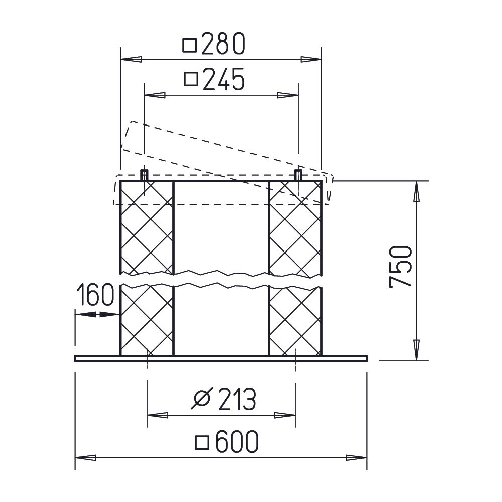 Helios SSD 180 Sockelschalldämpfer mit Scharnier... HELIOS-05289 4010184052890 (Abb. 2)