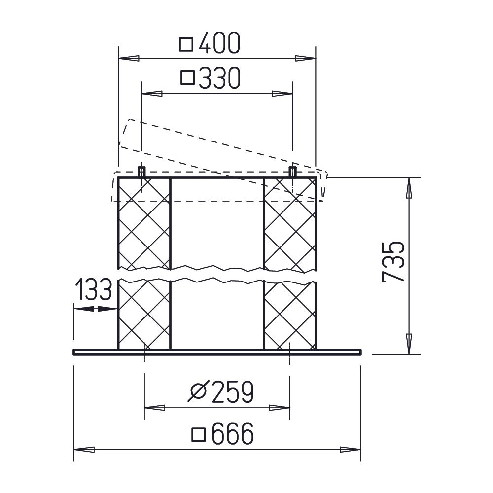 Helios SSD 200/225 Sockelschalldämpfer mit Klappmechanismus... HELIOS-05290 4010184052906 (Abb. 2)