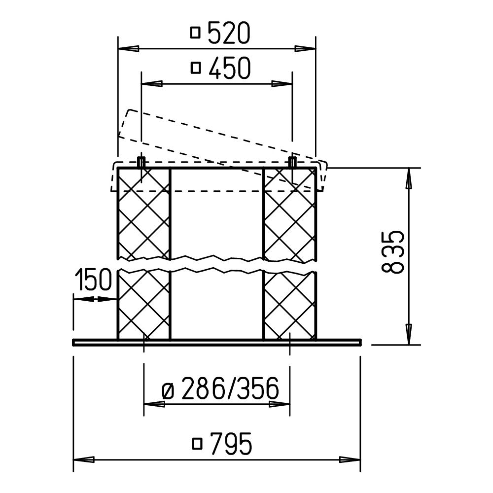 Helios Sockelschalldämpfer SSD 250/315, mit Klappmechanismus... HELIOS-05292 4010184052920 (Abb. 2)