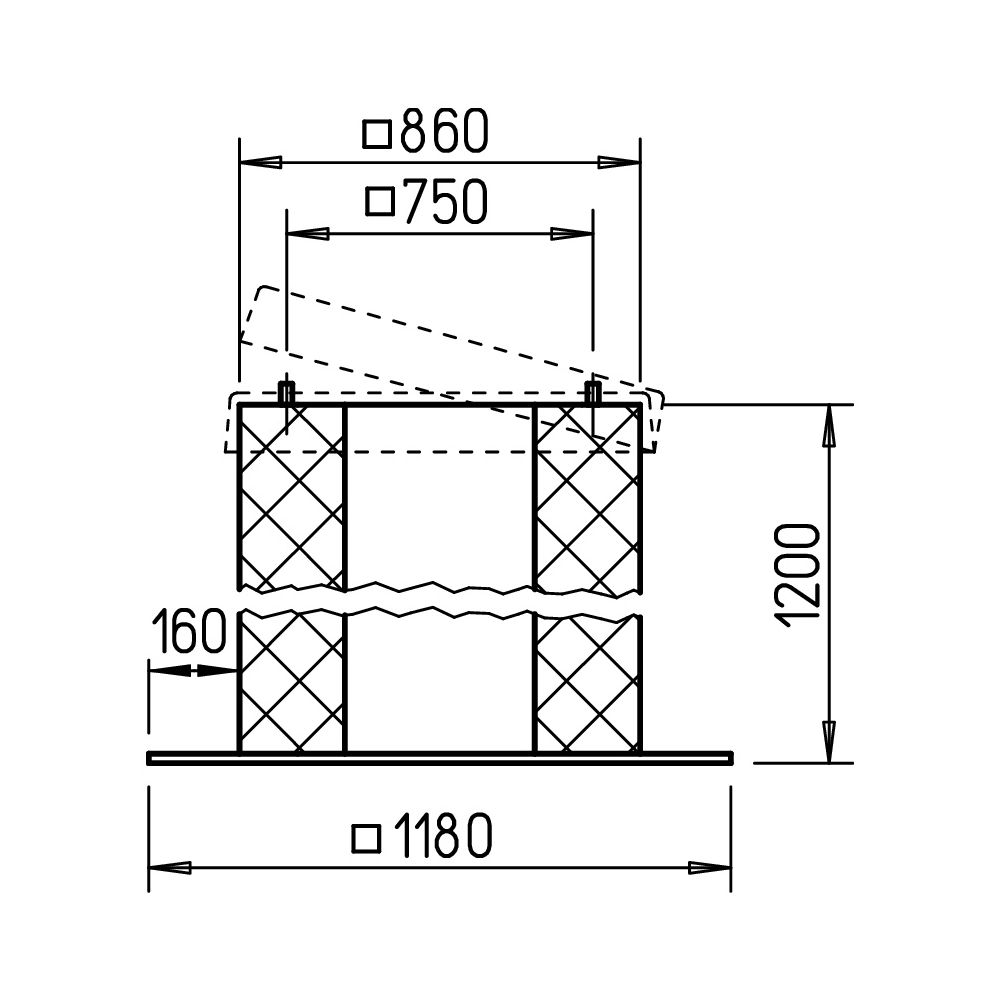 Helios Sockelschalldämpfer SSD 500/560/630, Höhe 1.200mm... HELIOS-05017 4010184050179 (Abb. 3)