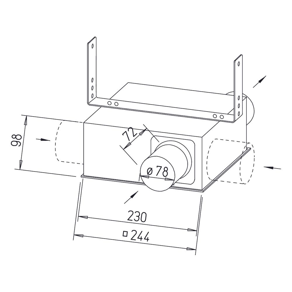 Helios SVV 80 SlimVent Radialventilator mit Rohranschluss DN 80, 110/65/35m3h, 230V... HELIOS-02660 4010184026600 (Abb. 2)