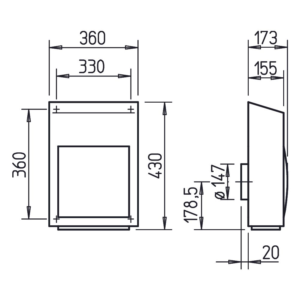 Helios AV 150 Außenwand-Abluftventilator mit Rohranschluss DN 150mm, 620m3/h, 100W, 230V... HELIOS-02656 4010184026563 (Abb. 2)