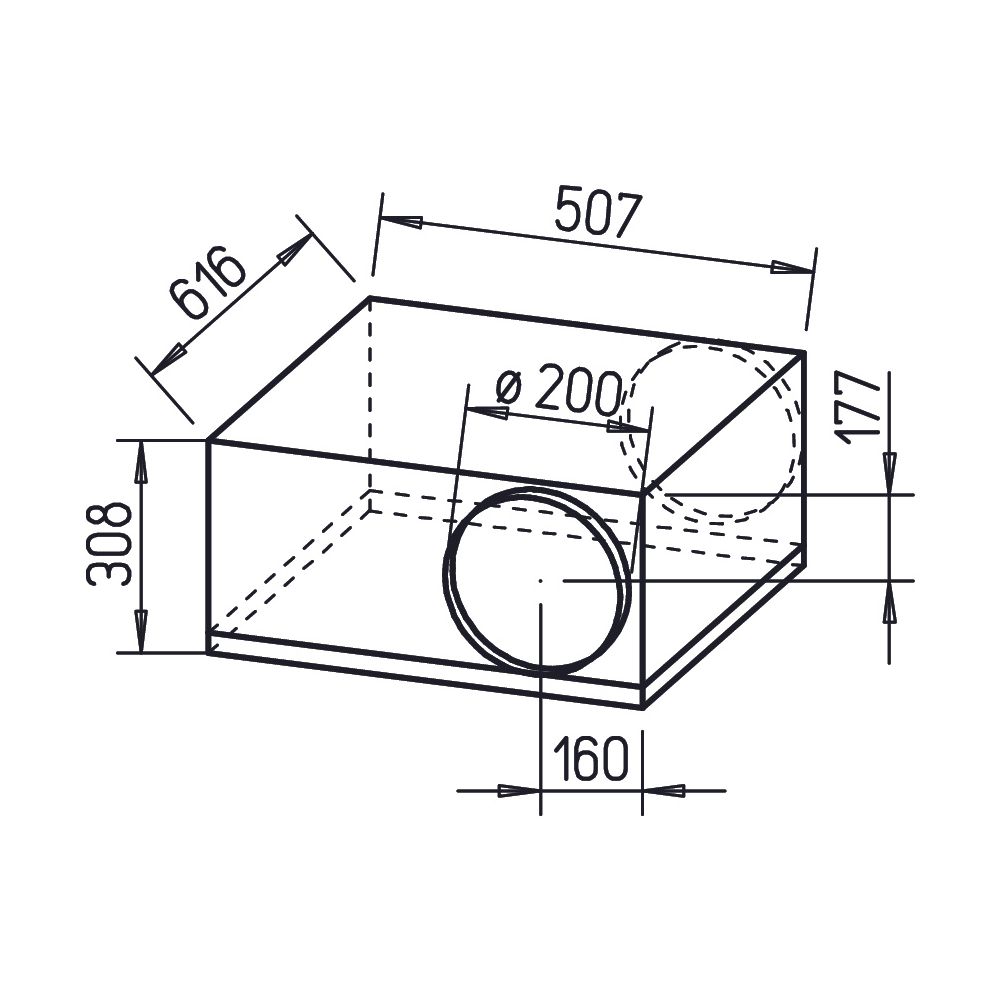 Helios SB 200 D Silentbox Rohrventilator DN 200, 1-PH 230V schallgedämpft, 1030m3/h, 160W... HELIOS-09564 4010184095644 (Abb. 2)