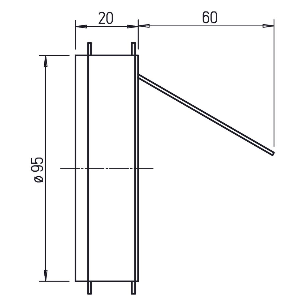 Helios KAK 100 Kaltrauch-Absperrklappe DN 100 mit Magnetverschluss... HELIOS-04097 4010184040972 (Abb. 2)