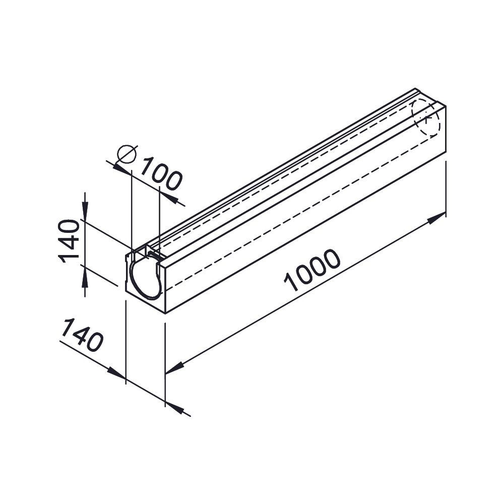 Helios RP-K Renopipe Kanal DN 100, Länge 1m, 4 Stück... HELIOS-03061 4010184030614 (Abb. 2)