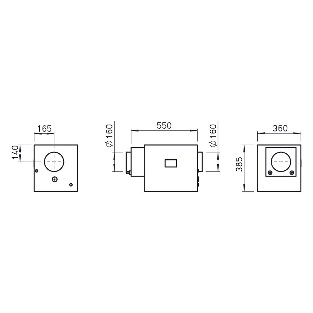 Helios HygroBox KWL HBX 250 WW L Zuluft links, Warmwasser-Vorheizung, 350m3/h, 1,5kW, 230... HELIOS-40185 4010184401858 (Abb. 2)