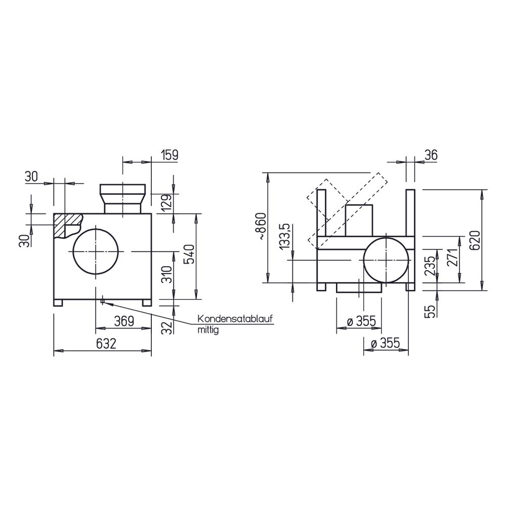 Helios MBD EC 315 A Megabox mit EC-Motor 3-PH 400V regelbar, 720W, DN 355, 3400m3/h... HELIOS-05851 4010184058519 (Abb. 2)