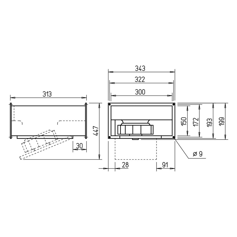 Helios Kanalventilator KRW EC 180/30/15, ausklappbar, 720m3/h, 100W, 1-phasig 230V regelb... HELIOS-08168 4010184081685 (Abb. 2)