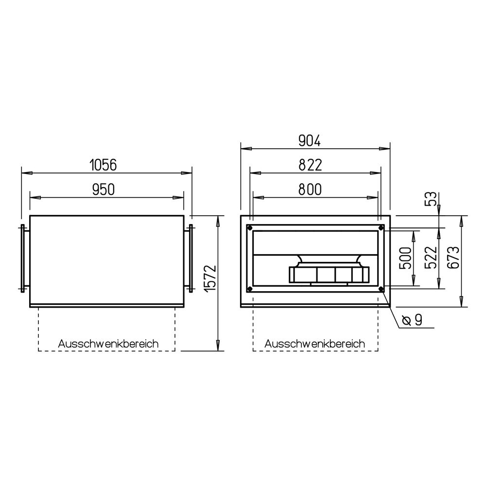 Helios Kanalventilator SKRD EC 500/80/50 B Silent, EC schallgedämpft, regelbar, 8.760m3/h... HELIOS-08179 4010184081791 (Abb. 2)