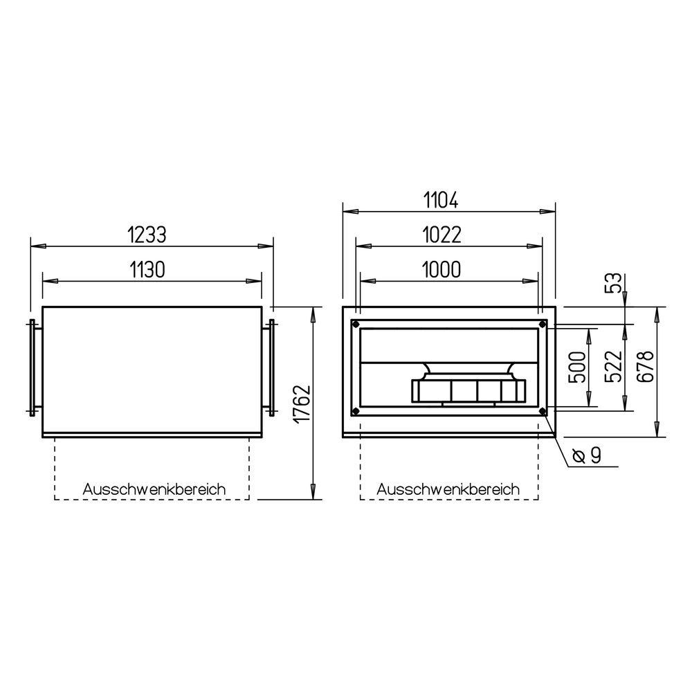 Helios Kanalventilator SKRD EC 560/100/50 A Silent, EC schallgedämpft, regelbar, 9.370m3/... HELIOS-06130 4010184061304 (Abb. 2)