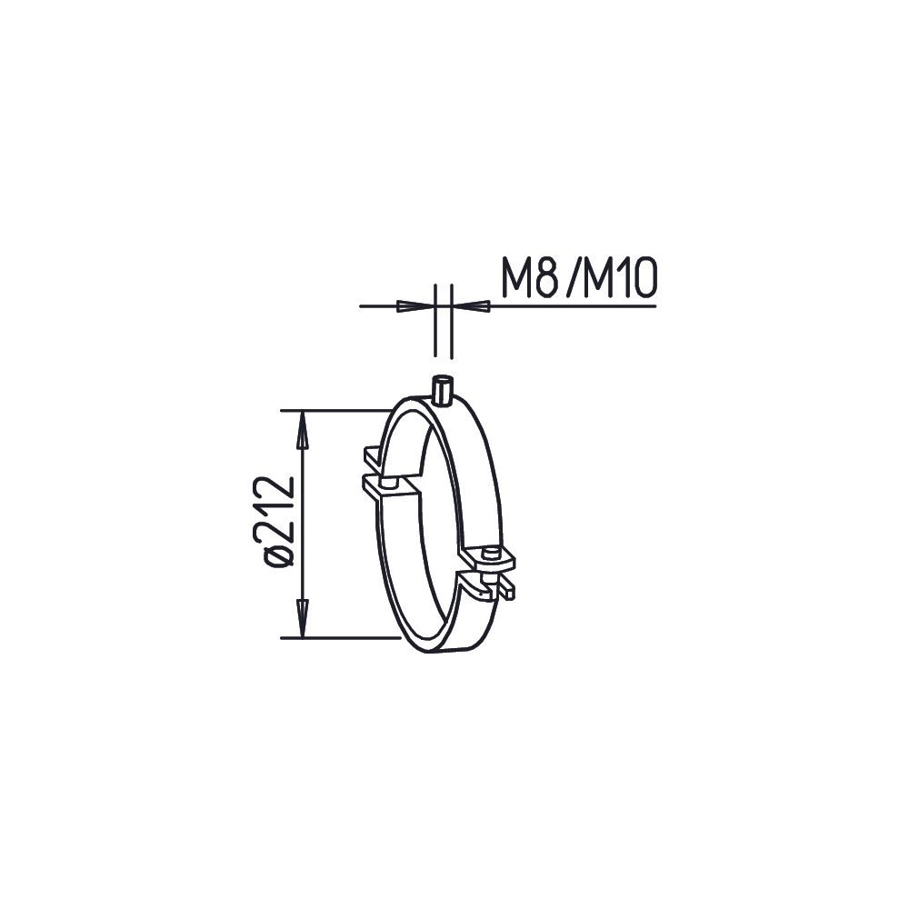 Helios IP-S 180 Befestigungsschelle DN 180... HELIOS-09421 4010184094210 (Abb. 2)