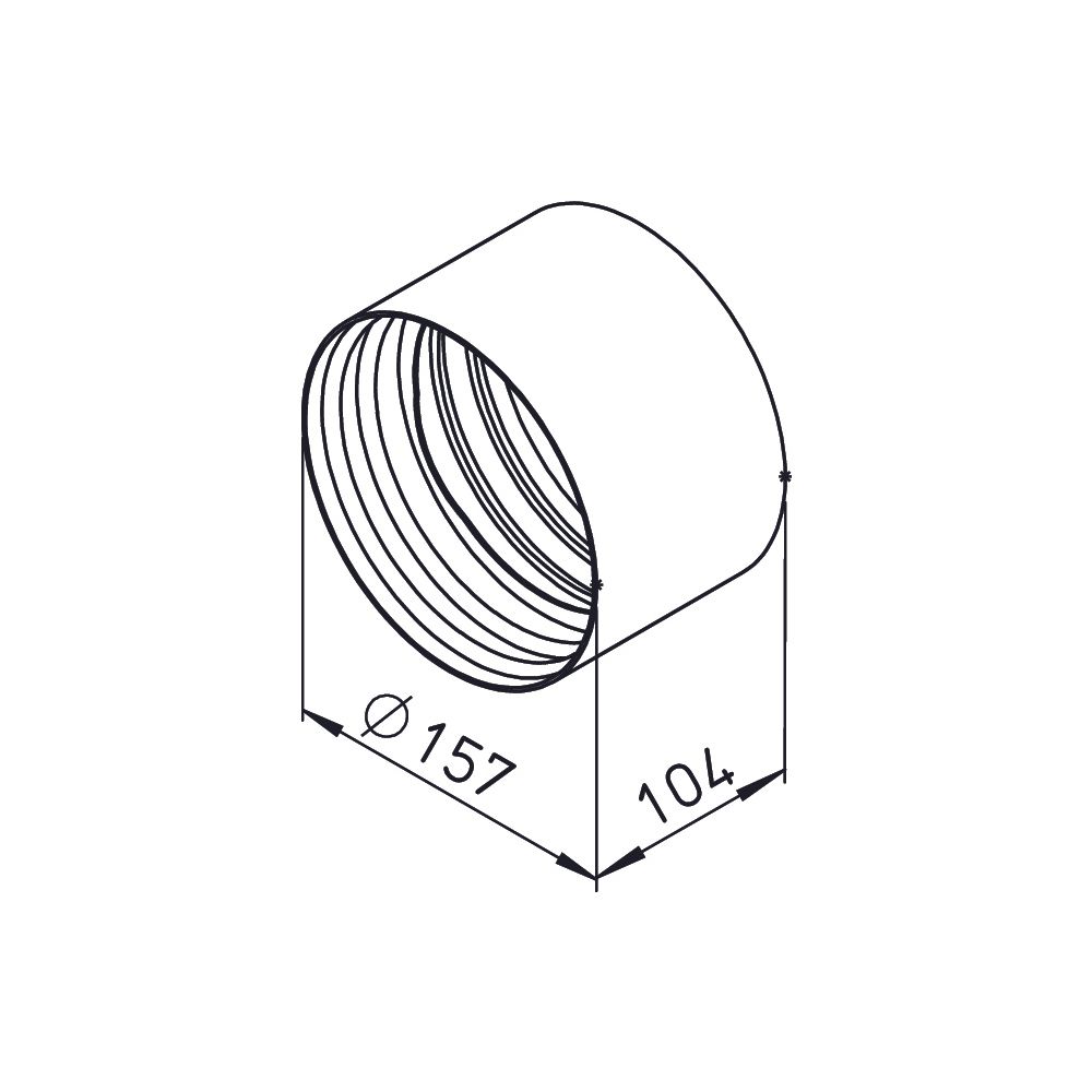 Helios IP-MU 125 IsoPipe Verbindungsmuffe DN 125/125... HELIOS-09394 4010184093947 (Abb. 2)