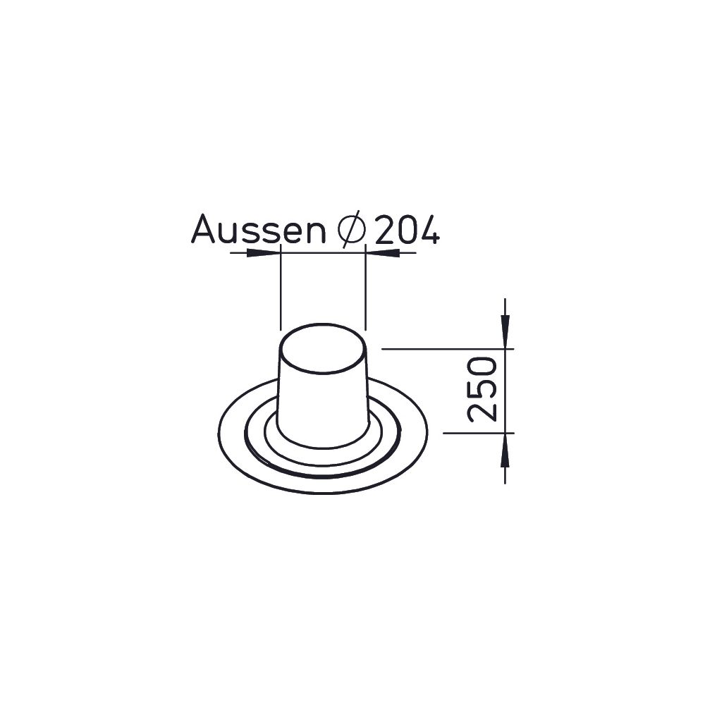 Helios IP-FDP 160/180 Alu-Dachpfanne für Flachdach zu Dachhaube IP-DH 160/180... HELIOS-03545 4010184035459 (Abb. 2)