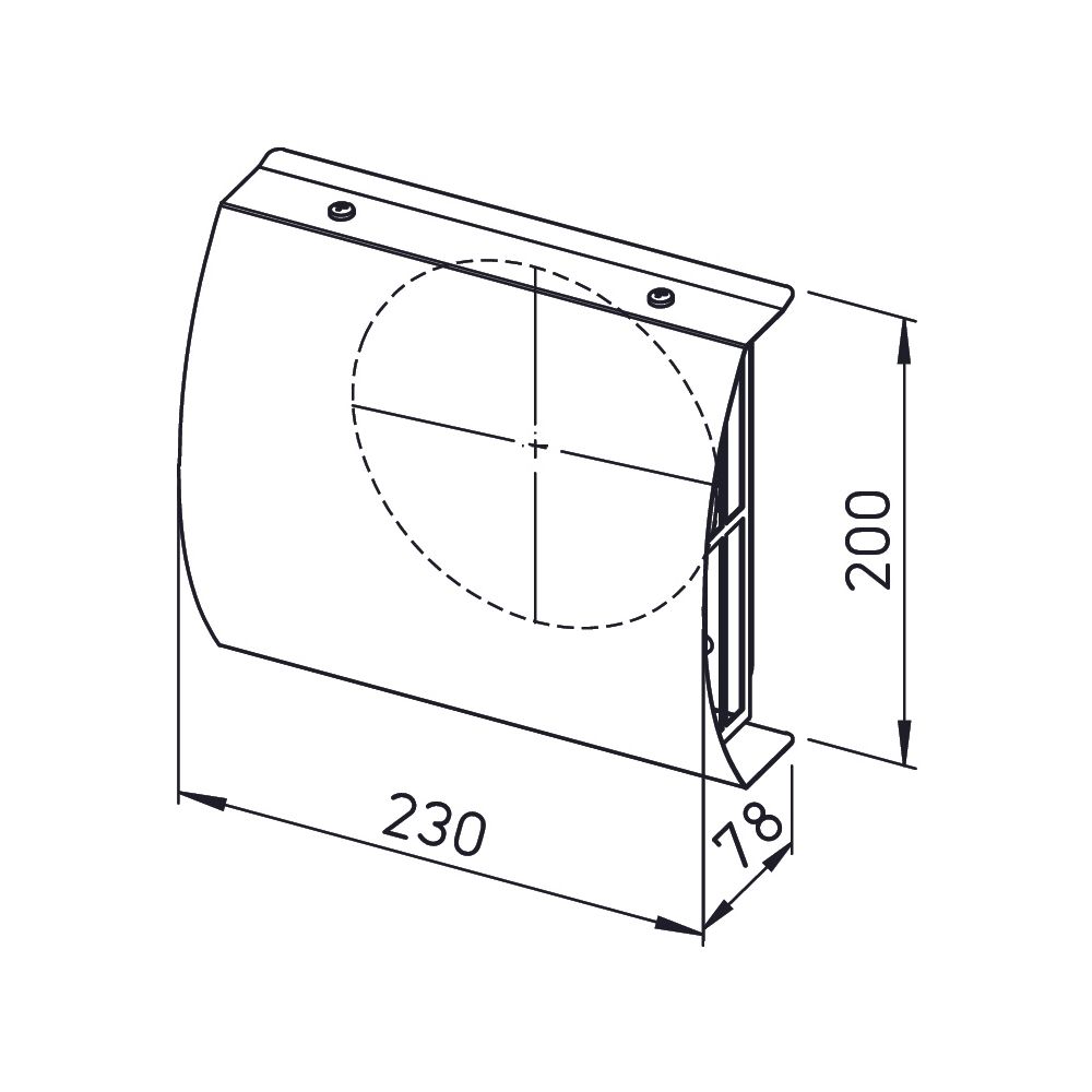 Helios IP-FBA 125 B IsoPipe-Fassadenblende Außenluft DN 125, Edelstahl, V2A... HELIOS-02664 4010184026648 (Abb. 2)