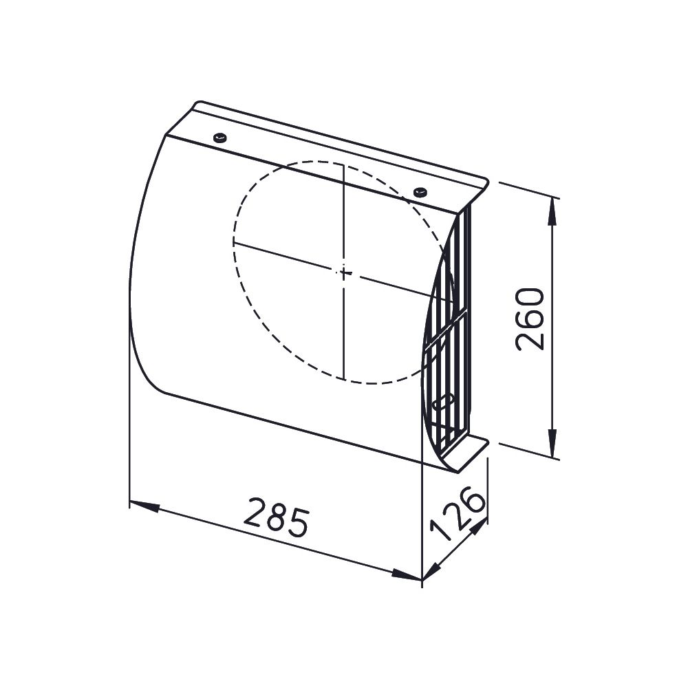 Helios IP-FBA 180 IsoPipe-Fassadenblende Außenluft DN 180, Edelstahl, V2A... HELIOS-03130 4010184031307 (Abb. 2)