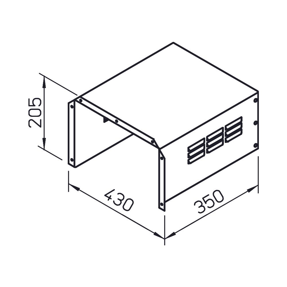 Helios MB-WSD EC 315-400 Wetterschutzdach zu MB EC 315/355/400, 350x380x180mm... HELIOS-01865 4010184018650 (Abb. 2)
