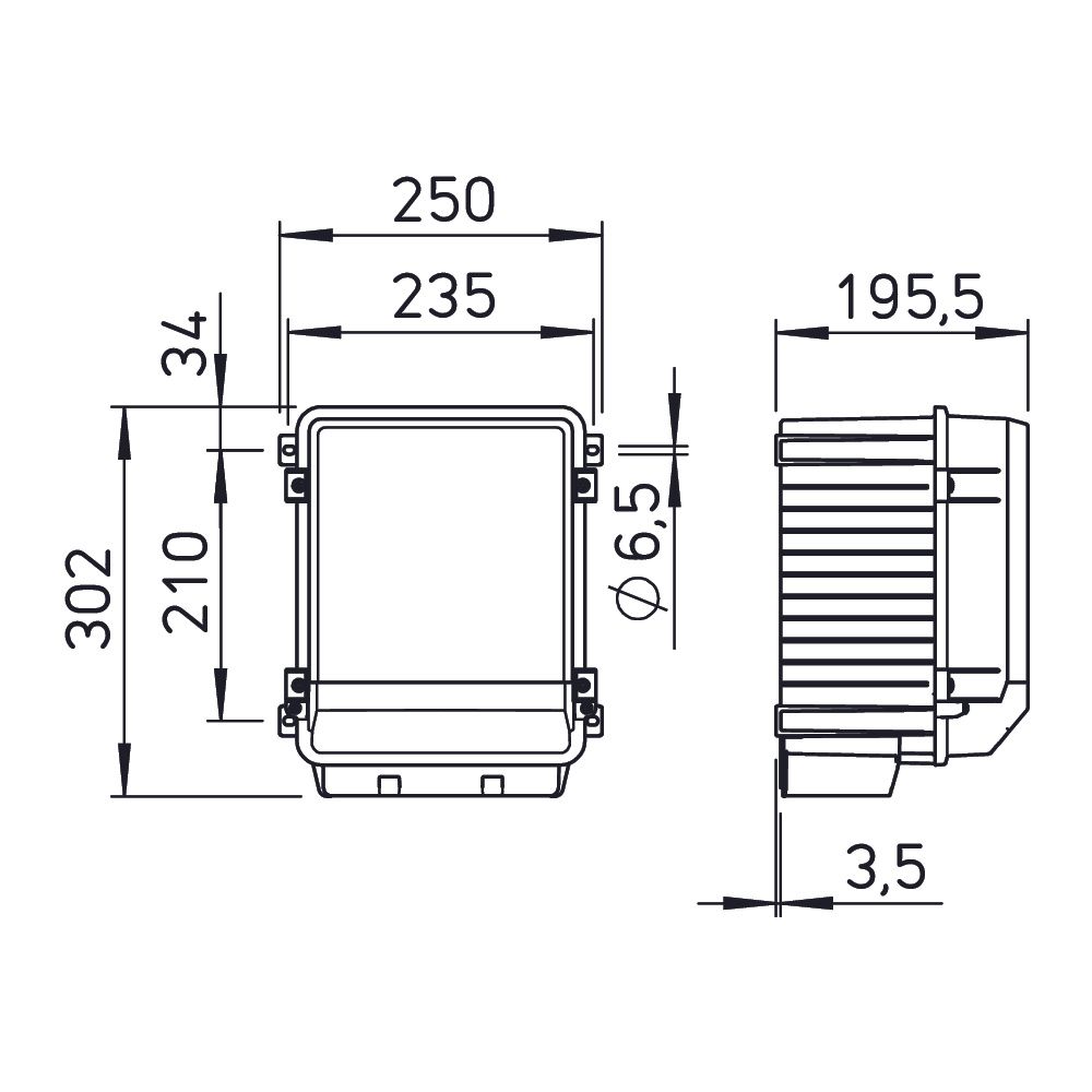 Helios FU-BS 16 Frequenzumrichter Basic Sinus 400V, 3PH, 16,0A... HELIOS-05463 4010184054634 (Abb. 2)