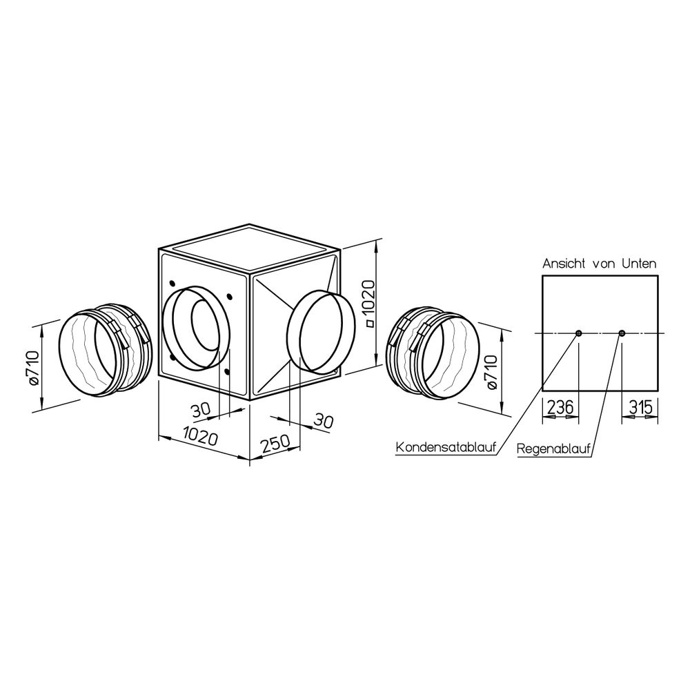 Helios GBD 710/4 T 120 GigaBox für Temperatur bis 120 Grad C, 400V, 18200m3/h, 5,89kW... HELIOS-05756 4010184057567 (Abb. 2)