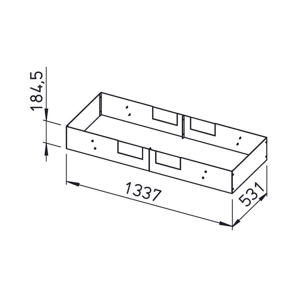 Helios KWL-SB 800 S Sockelblende für KWL EC 800 S, Stahlblech verzinkt... HELIOS-09315 4010184093152 (Abb. 2)