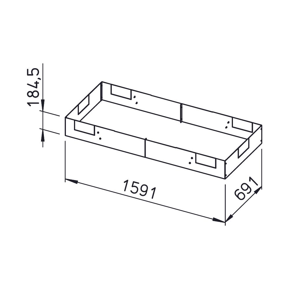 Helios KWL-SB 1800 S Sockelblende für KWL EC 1800 S, Stahlblech verzinkt... HELIOS-09317 4010184093176 (Abb. 2)