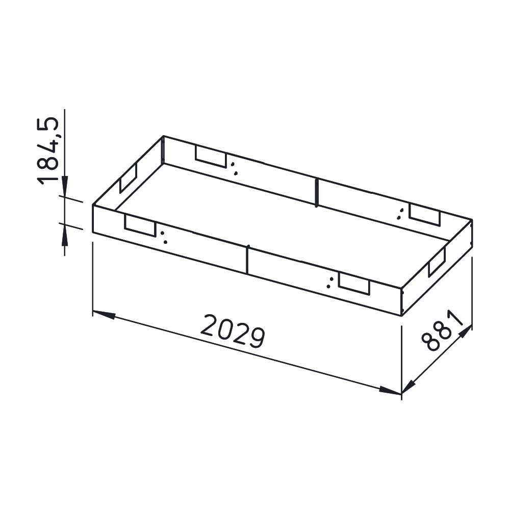 Helios KWL-SB 2600 S Sockelblende für KWL EC 2600 S, Stahlblech verzinkt... HELIOS-09318 4010184093183 (Abb. 2)