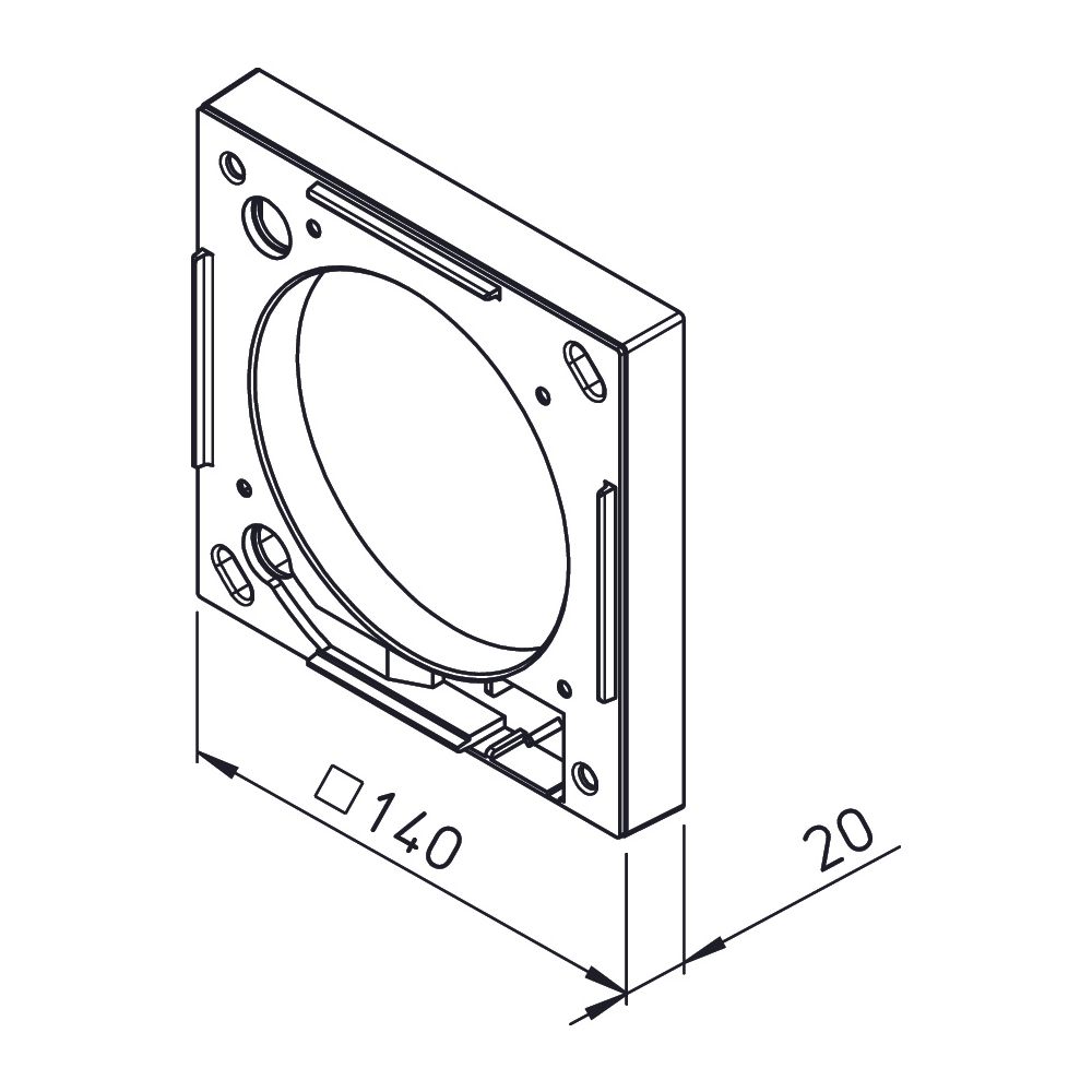 Helios MF 100 Montageflansch zu M1-100... HELIOS-06188 4010184061885 (Abb. 2)