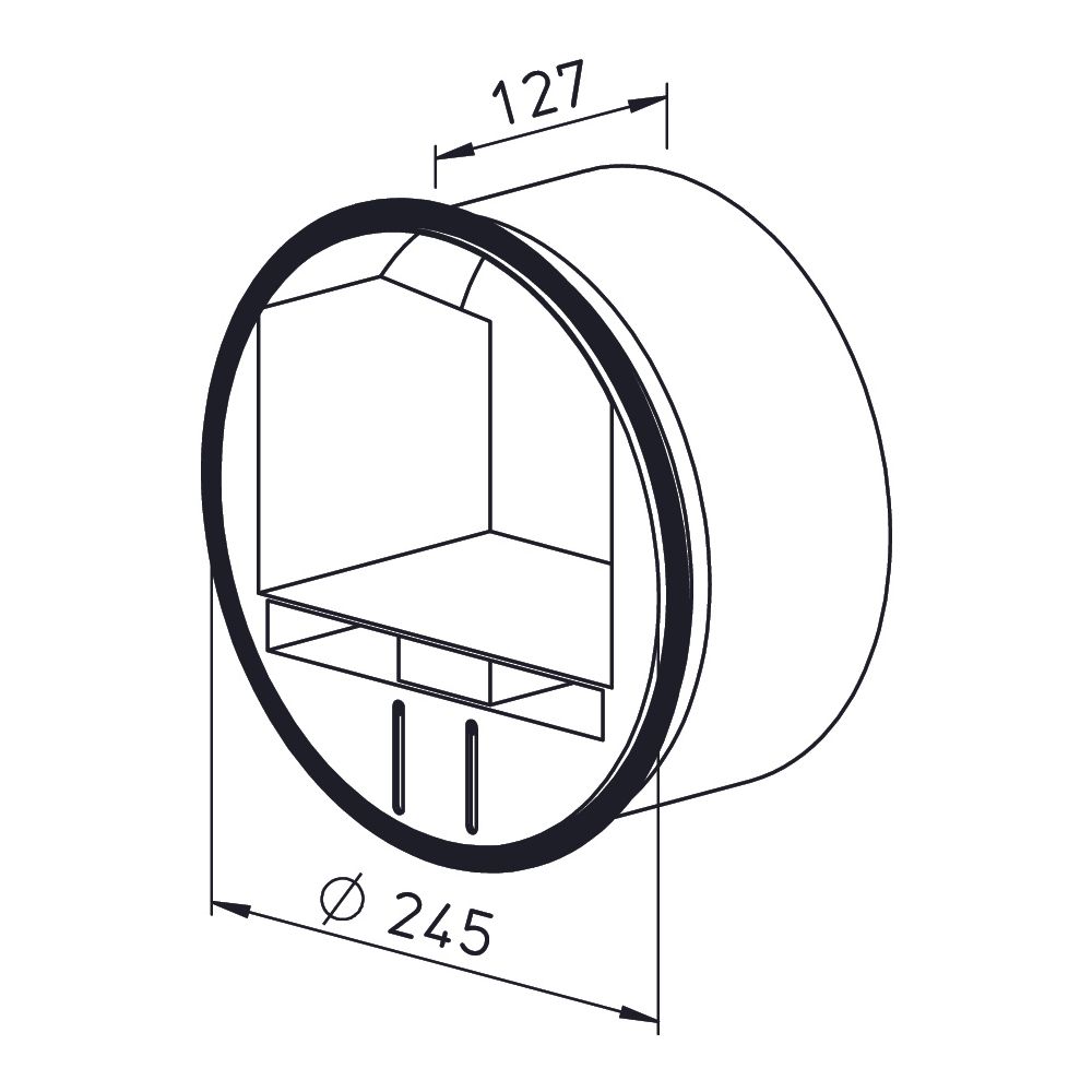 Helios VKH 250/300-500 Volumenstrom-Konstanthalter DN 250, einstellbar 300-500m3/h... HELIOS-00014 4010184000143 (Abb. 2)