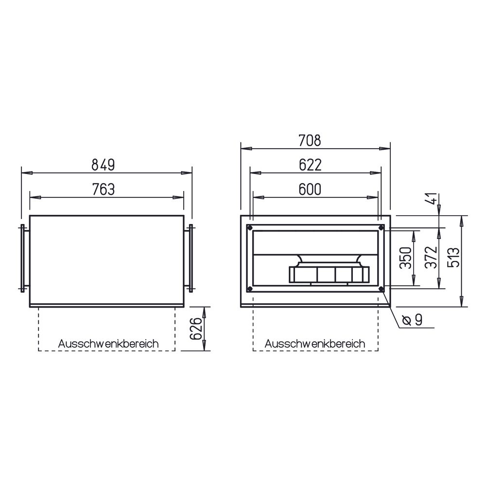 Helios SKRD 355/4/60/35 Silent Kanalventilator 3-PH 400V, schallgedämpft, 2800m3/h, 235W... HELIOS-08181 4010184081814 (Abb. 2)