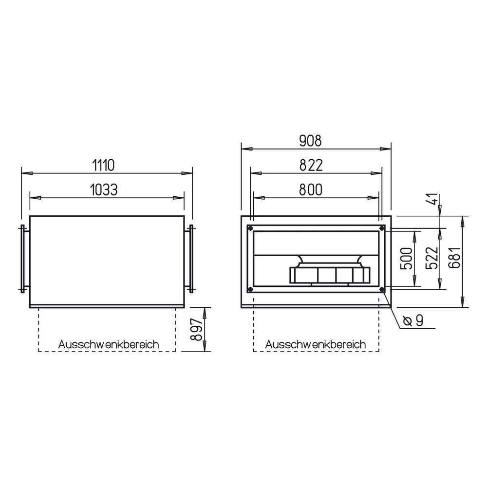 Helios SKRD 560/6/80/50 Silent Kanalventilator 3-PH 400V, schallgedämpft, 7600m3/h, 660W... HELIOS-08199 4010184081999 (Abb. 2)