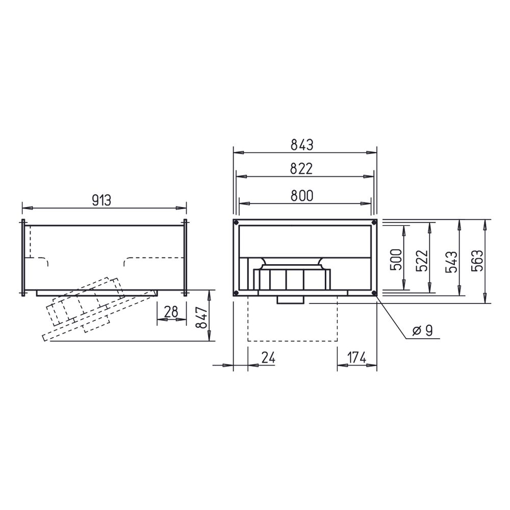 Helios KRD 560/6/80/50 Kanalventilator 3-PH 400V, 7460m3/h, 639W... HELIOS-08842 4010184088424 (Abb. 2)