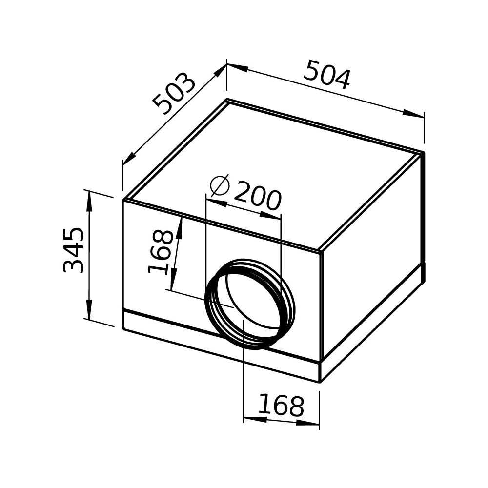 Helios Silentbox Rohrventilator SB EC 200 A, schallgedämpft, regelbar, 900m3/h, 120W, 1-P... HELIOS-06138 4010184061380 (Abb. 2)