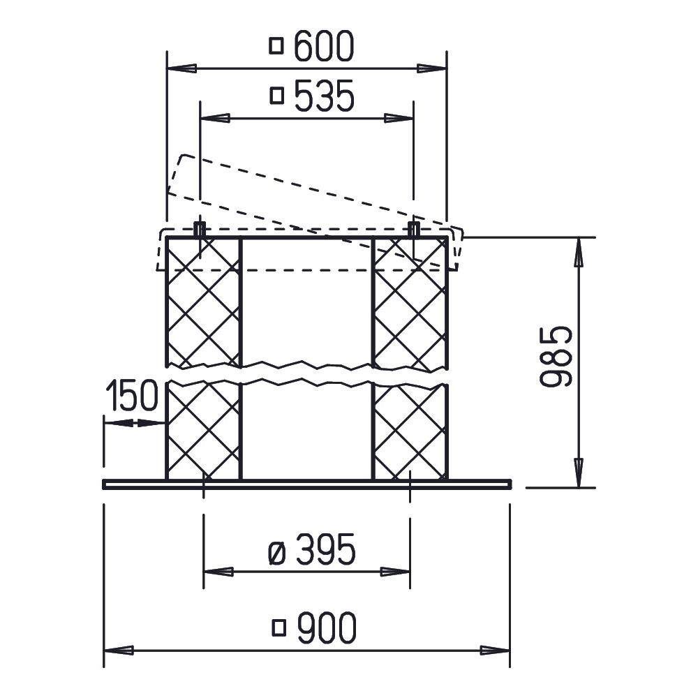 Helios SSD 355 Sockelschalldämpfer mit Scharnier... HELIOS-05024 4010184050247 (Abb. 2)