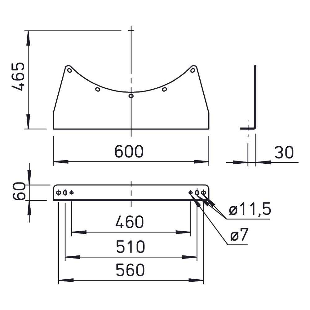 Helios MK 630 Montagekonsole, Stahl verzinkt, 2 Stück... HELIOS-01333 4010184013334 (Abb. 2)