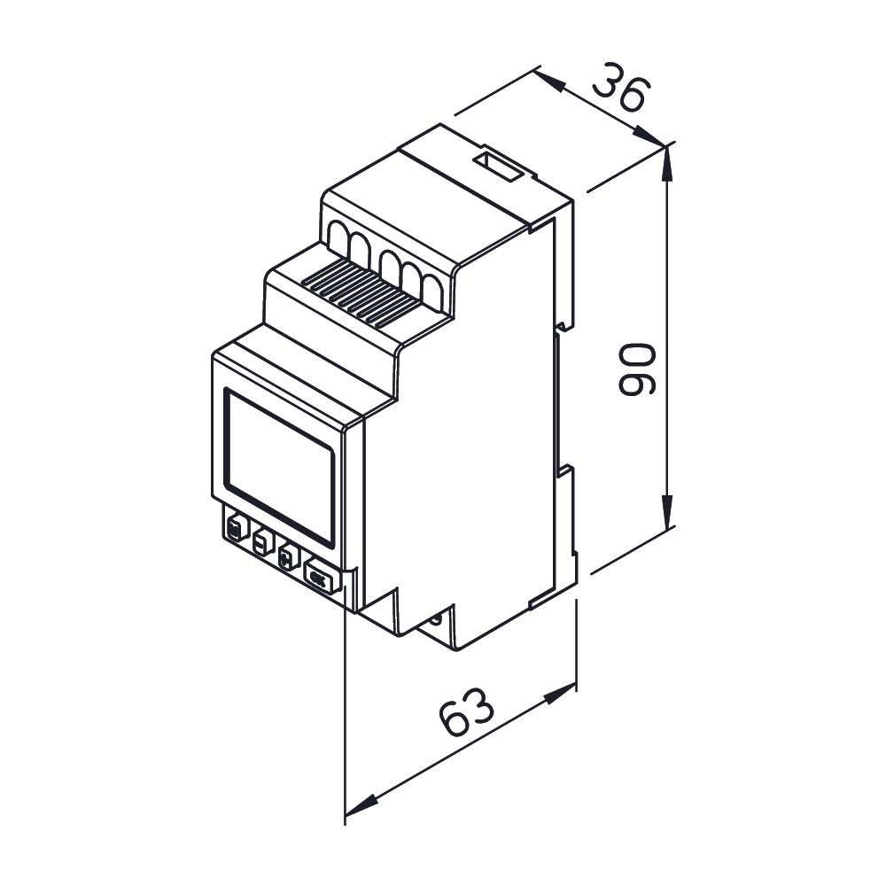 Helios WSUP-S Wochenzeitschaltuhr mit potentialfreiem Kontakt, 230V, Schaltschrankmontage... HELIOS-09577 4010184095774 (Abb. 2)