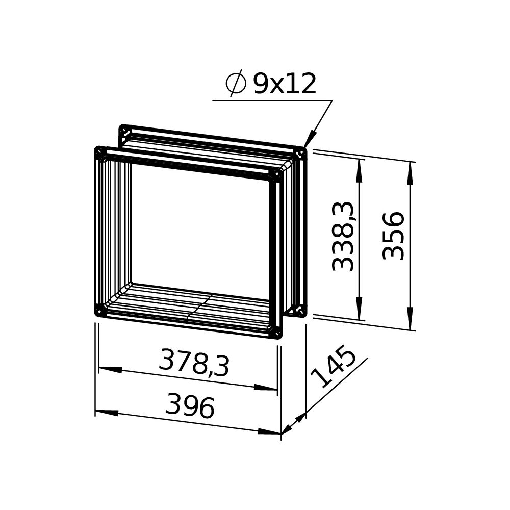 Helios Verbindungsstück AIR1-VS 35/31 flexibel rechteckig 396x145x356mm, mit Flanschen... HELIOS-04372 4010184043720 (Abb. 3)