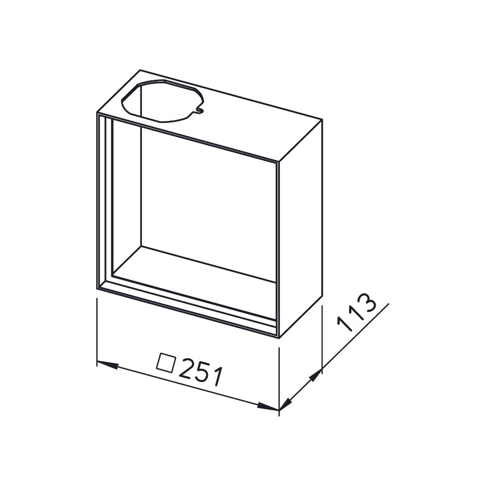 Helios ELS-APASA Aufputz-Adapter mit seitlichem Abgang für ELS-GU und ELS-GUBA... HELIOS-07328 4010184073284 (Abb. 2)