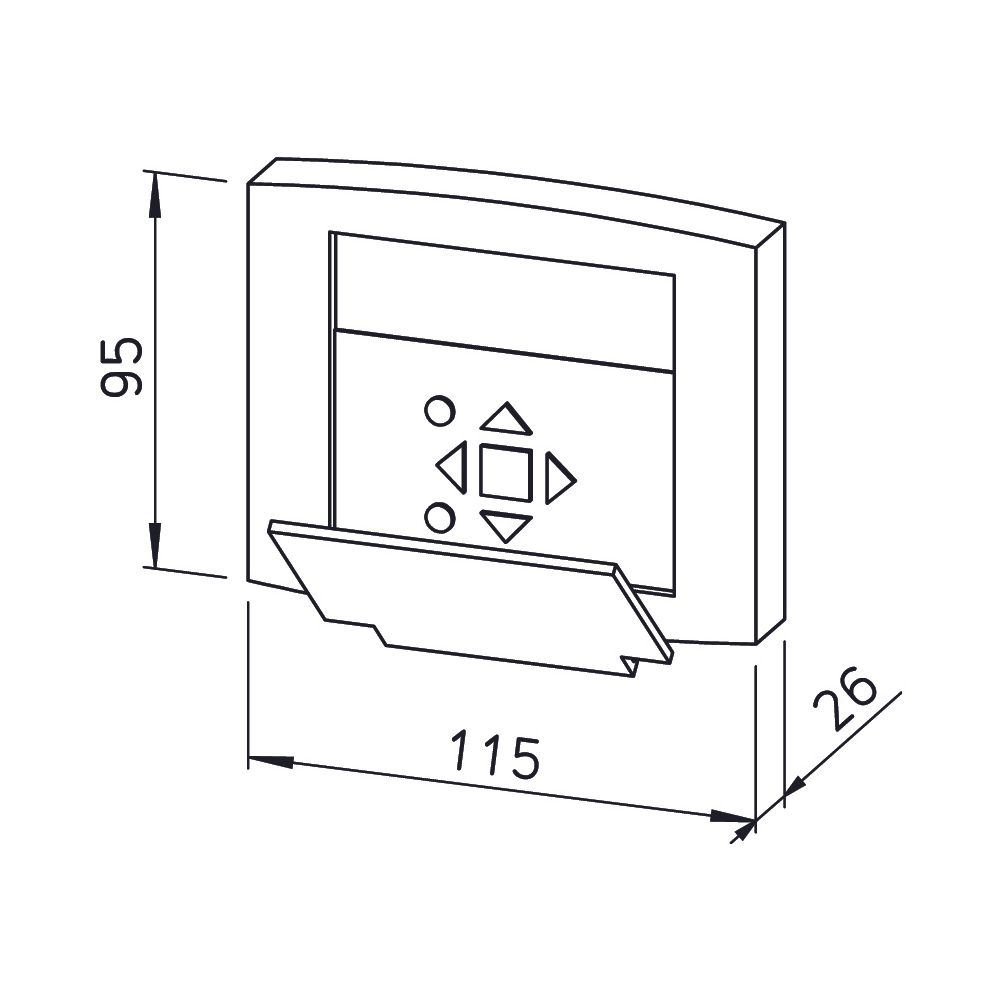 Helios Bedienelement AIR1-BE ECO Eco Textdisplay E3-DSP für AIR1... HELIOS-06186 4010184061861 (Abb. 2)