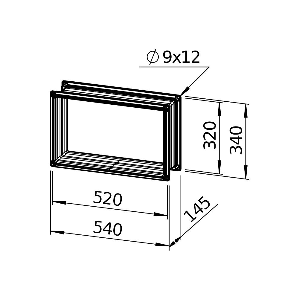 Helios Verbindungsstück AIR1-VS 50/30 flexibel rechteckig 538x145x388mm, mit Flanschen... HELIOS-07407 4010184074076 (Abb. 3)