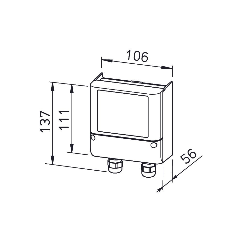 Helios ETR elektrisch Temperaturregler für EC- und AC-Ventilatoren mit FU 24V / 0-10V... HELIOS-01438 4010184014386 (Abb. 2)