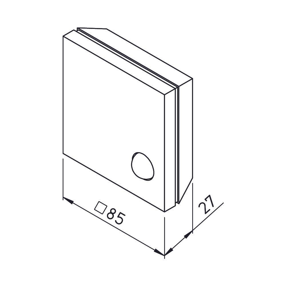 Helios Bewegungsmelder BWM mit potentialfreiem Wechsler, IP 30, Reinweiß ähnlich RAL 9010... HELIOS-08323 4010184083238 (Abb. 2)