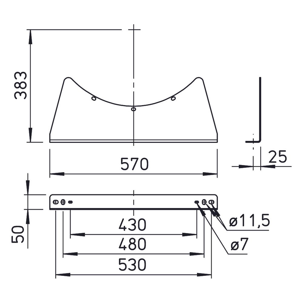 Helios Montagekonsole MK 500, Stahl verzinkt... HELIOS-00674 4010184006749 (Abb. 2)
