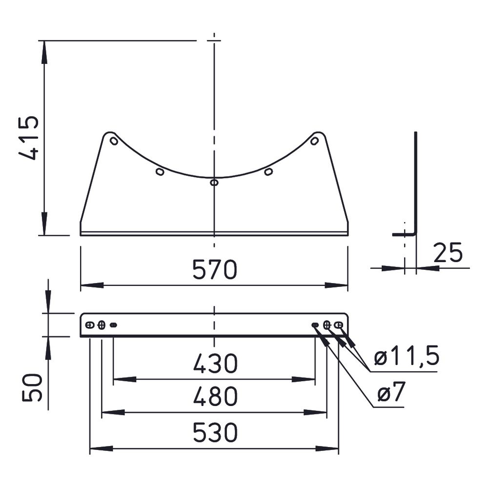 Helios Montagekonsole MK 560, Stahl verzinkt... HELIOS-00675 4010184006756 (Abb. 2)
