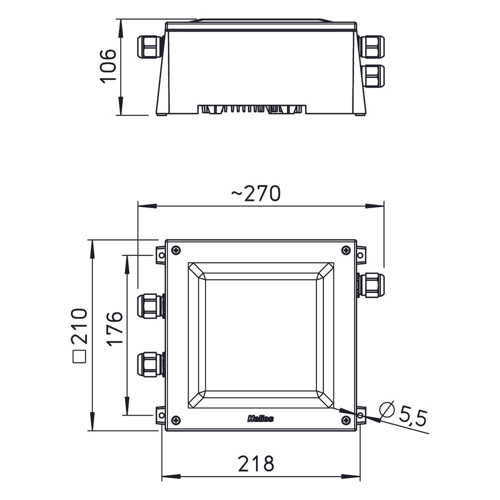 Helios KWL-EM eC Erweiterungsmodul zum Anschluss von externen Heizregister für easyContro... HELIOS-40155 4010184401551 (Abb. 2)