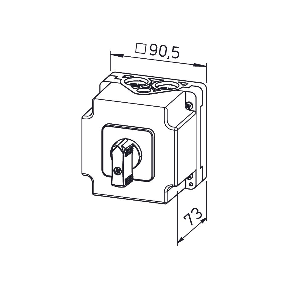 Helios Drehzahlumschalter DS 2/2 2-stufig, 2-polig für Wechselstrom-Ventilatoren... HELIOS-01267 4010184012672 (Abb. 2)