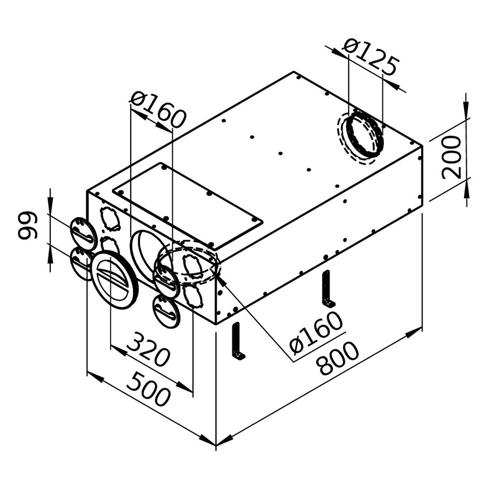 Helios FlexPipe Schalldämmbox FRS-SDB 75/160, Anschluss DN 160, optional... HELIOS-40163 4010184401636 (Abb. 3)