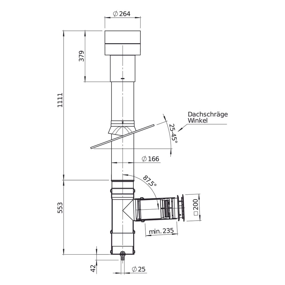 Helios Rohbaupaket KWL 45-160 SD-RP-R, Rot, für Schrägdach... HELIOS-40732 4010184407324 (Abb. 3)