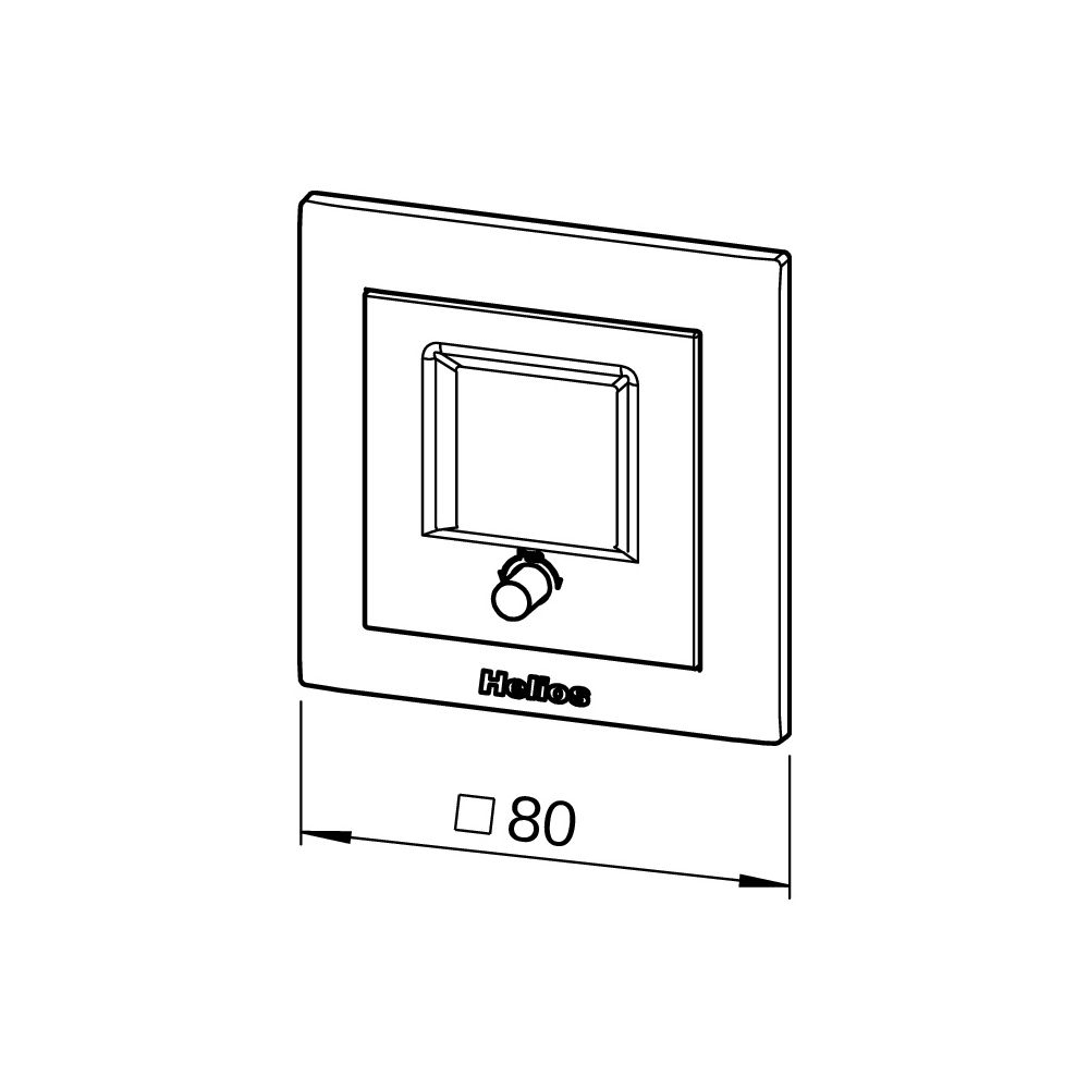 Helios KWL-BCU Komfortbedienelement inkl. Wochenzeitschaltuhr, UP-Version... HELIOS-09955 4010184099550 (Abb. 2)